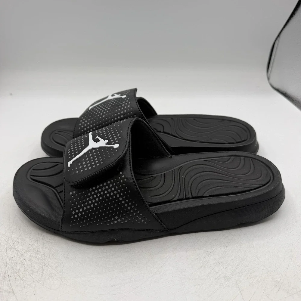 Nike Air Jordan Hydro 5 Slides Sandals Mens Sz 13 Black/White Slip On 820257-010